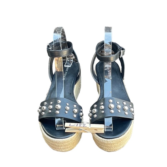 Marc Fisher Black Platform Espadrille Sandals Womens Shoes Size 7 - Picture 10 of 11